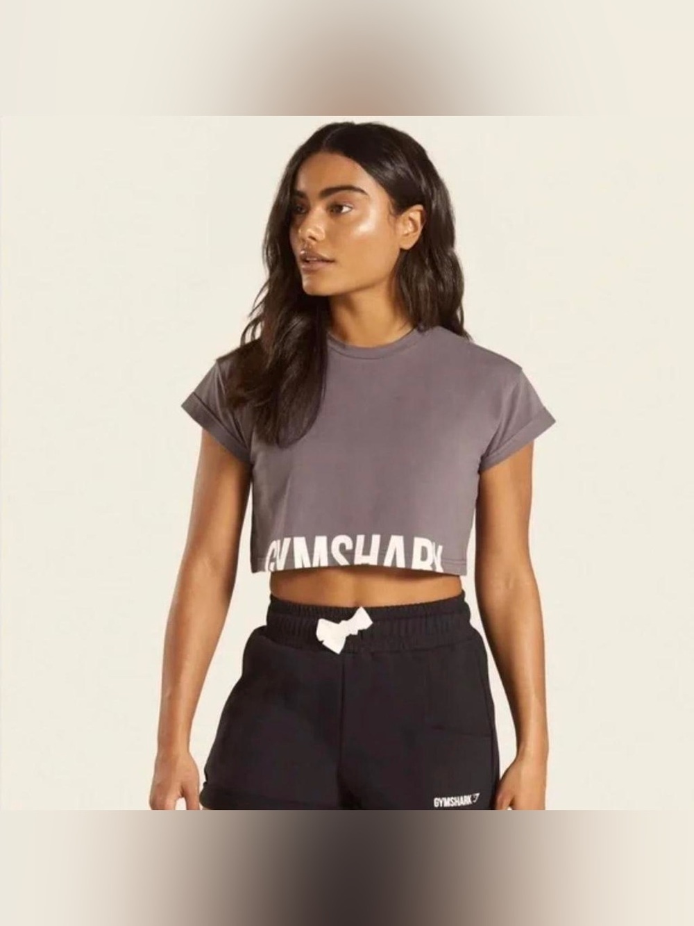 GYMSHARK FRACTION CROP TOP